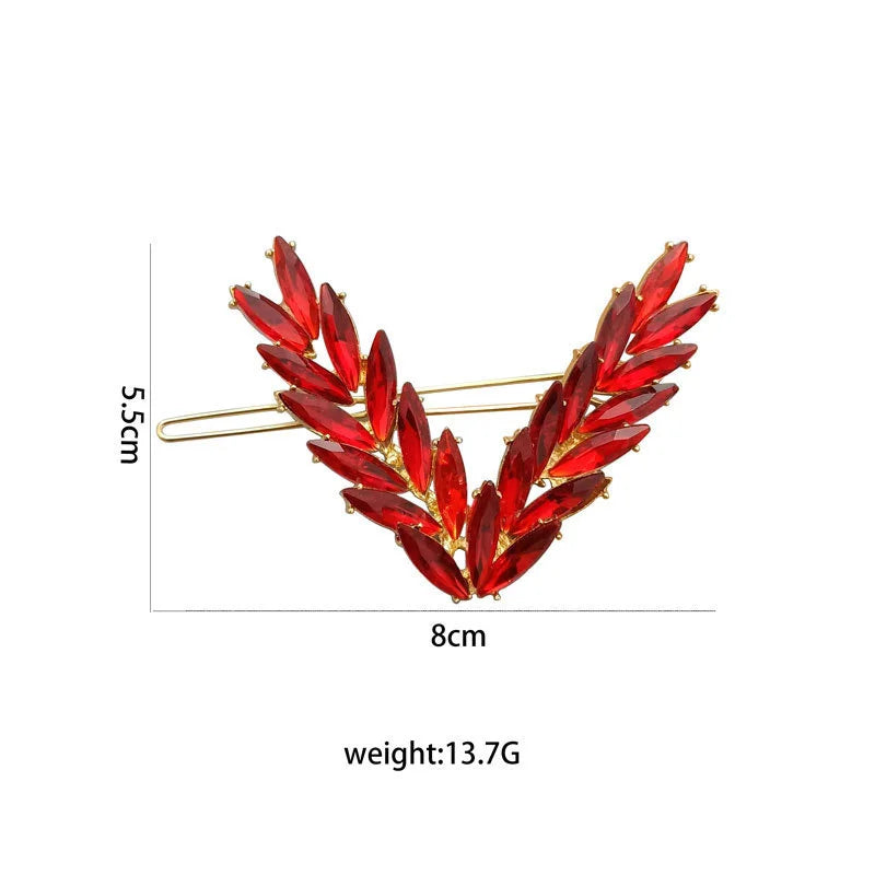 Crystal V-Shape Hair Clip