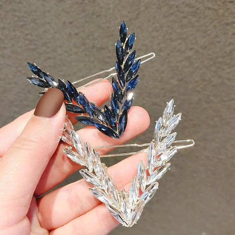 Crystal V-Shape Hair Clip