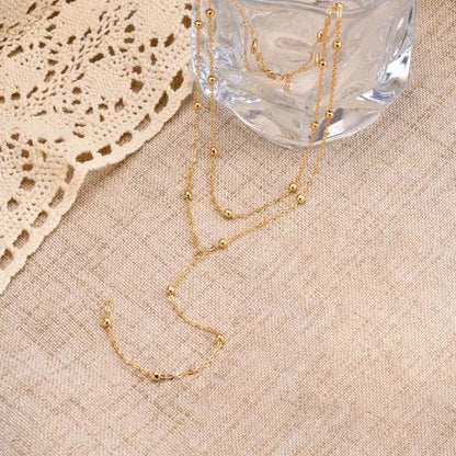 Golden Lariat Necklace